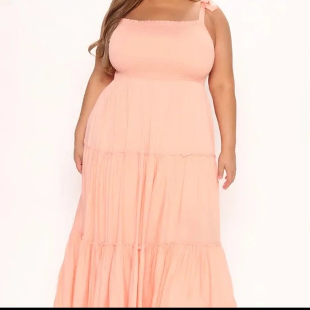 Eden Maxi Dress - Coral size 3x